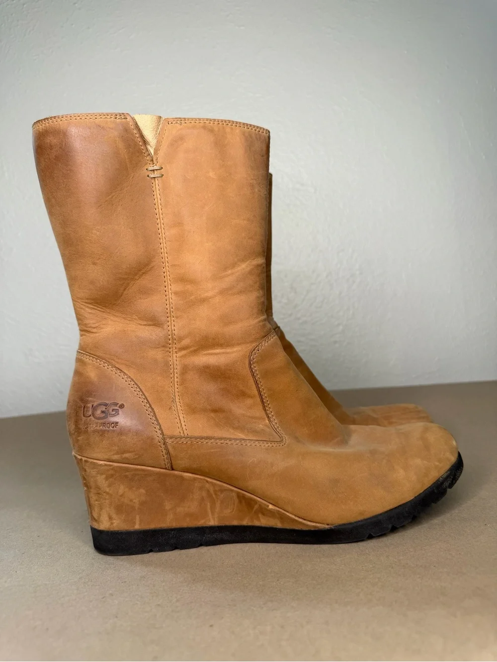 UGG Joely mid calf chestnut waterproof boots